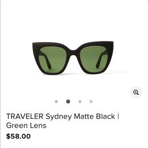 NWT TOMS Womens Sunglasses TRAVELER Sydney BLACK